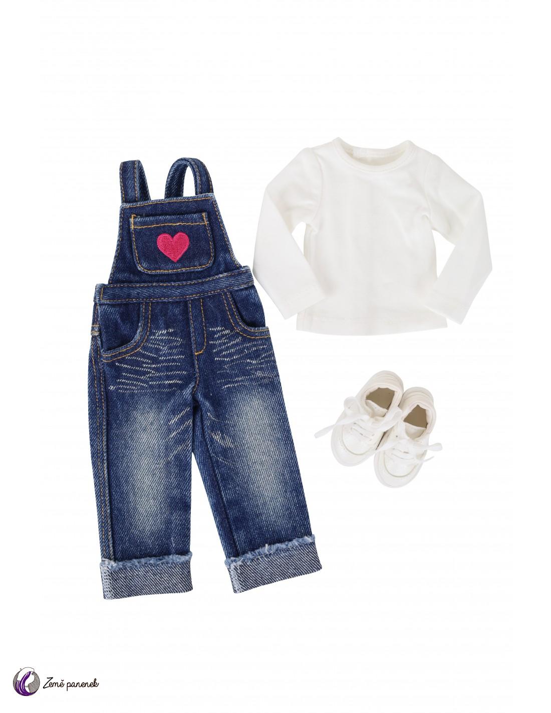 Obleček Ruby Red Fashion Friends Dungaree Day 36 cm