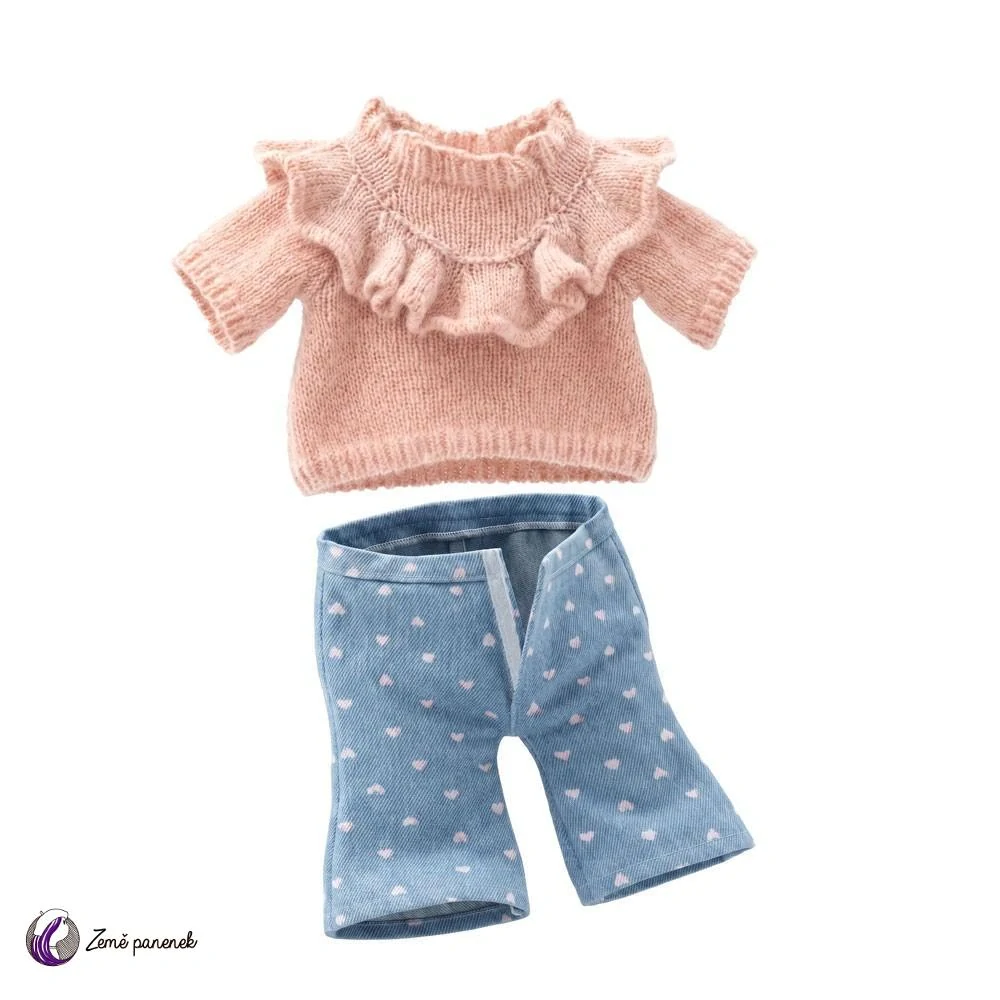Obleček pro Lucky plyšáky - Denim Hearts