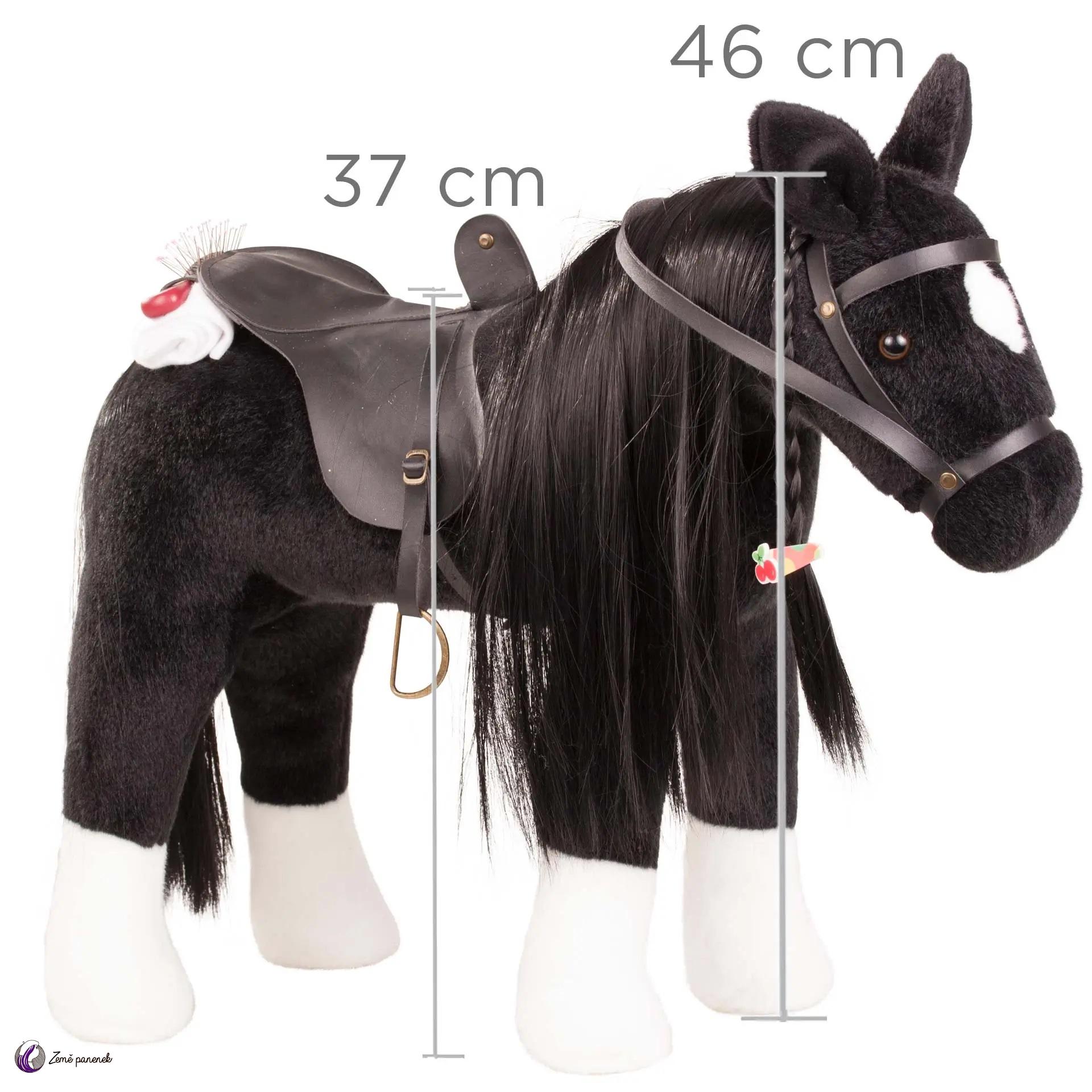 Götz kůň černý Max česací (cca 50 cm)