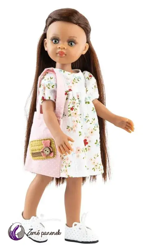 Obleček květované šatičky s taštičkou