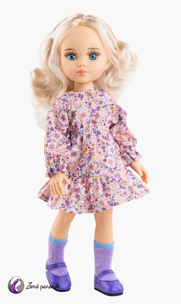 Obleček Šaty s růžovofialovými kvítky