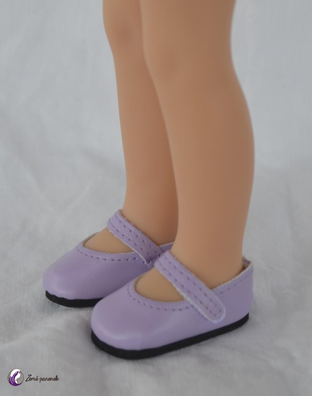 Boty světle fialové střevíčky na suchý zip na Paola Reina 32 