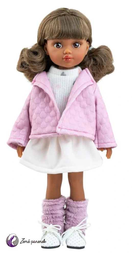 Obleček Komplet s růžovým kabátkem