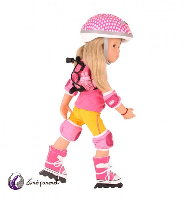 Set Inline kolečkové brusle, helma a chrániče