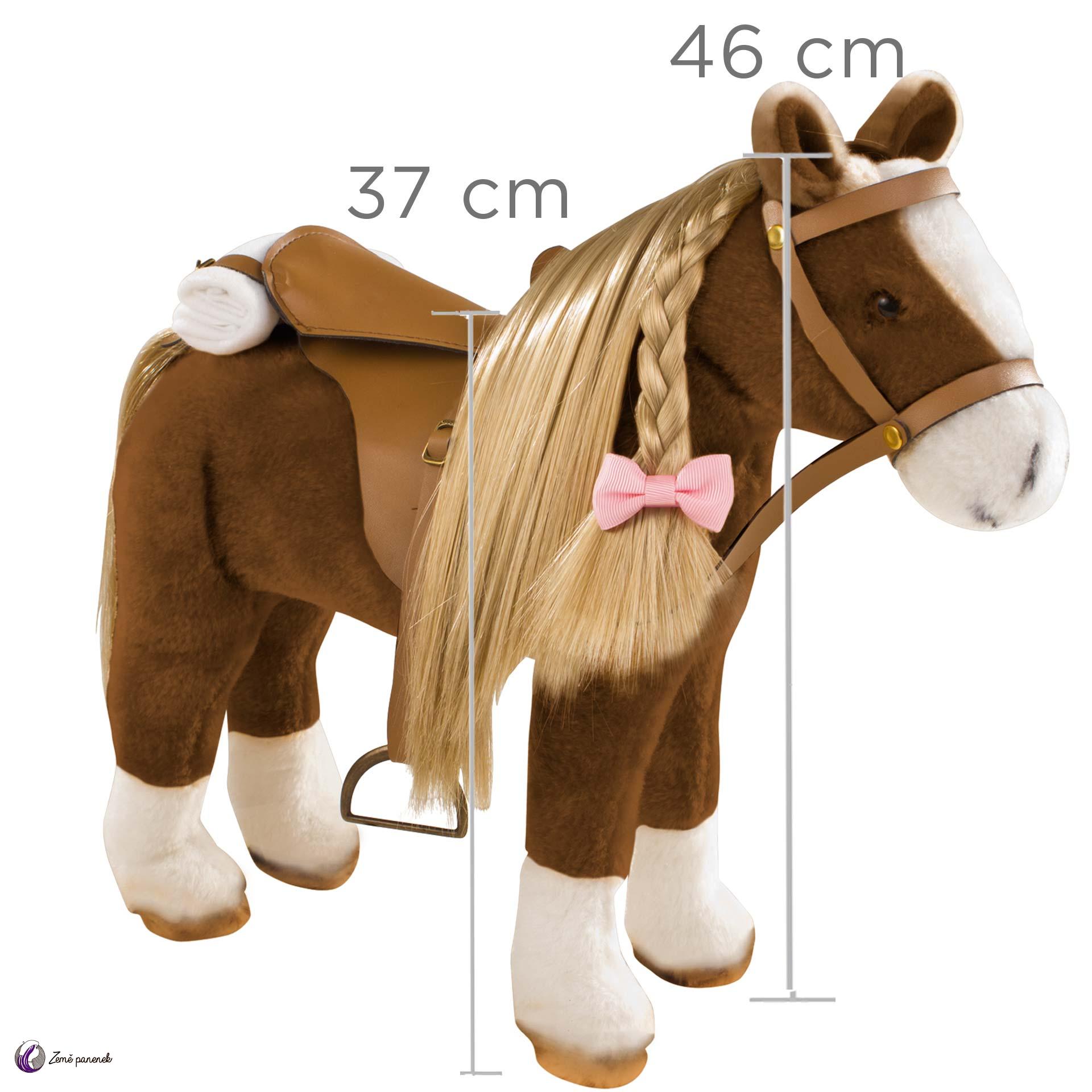 Götz kůň hnědý česací (cca 50 cm)