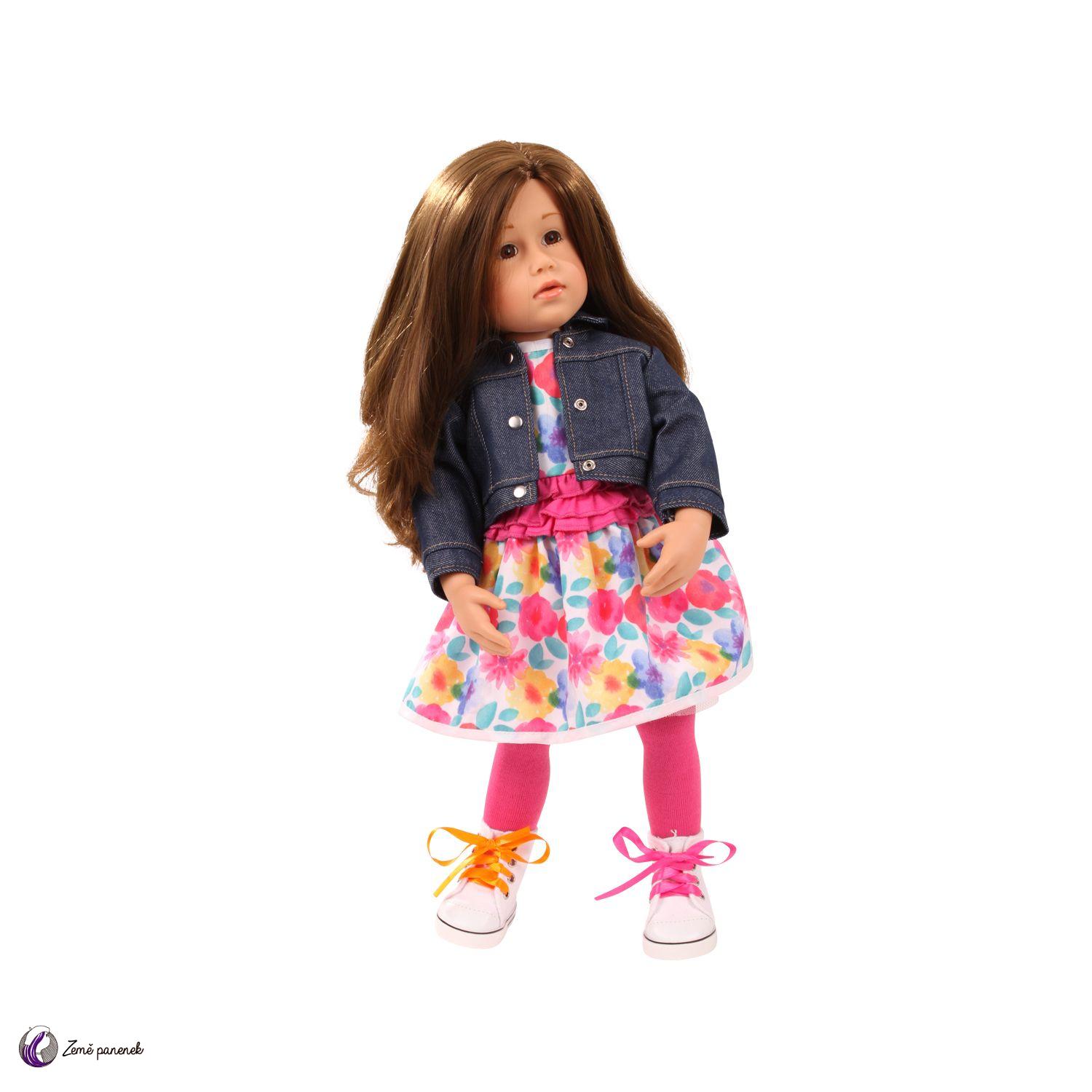 Götz Obleček Set s květovanými šatičkami pro panenky 42-50 cm