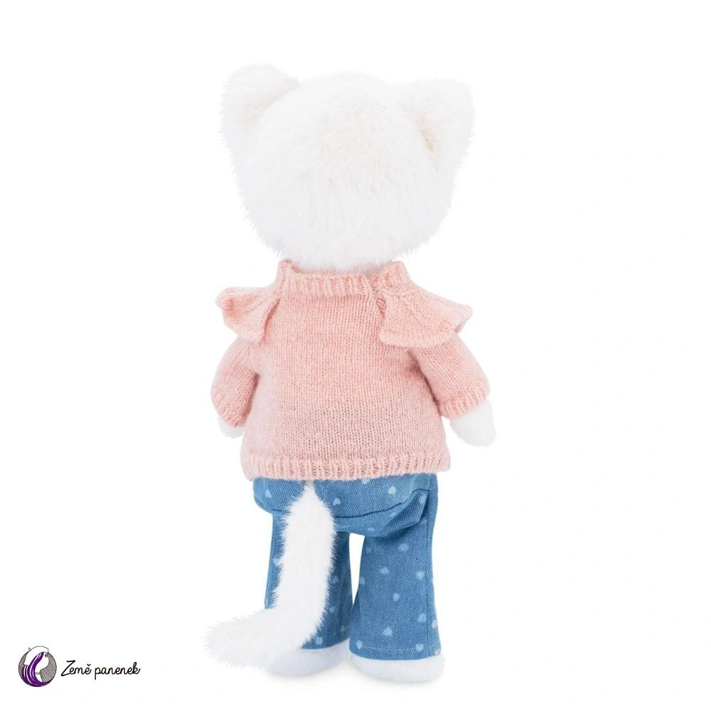 Lucky Kitty Sophie Denim Hearts
