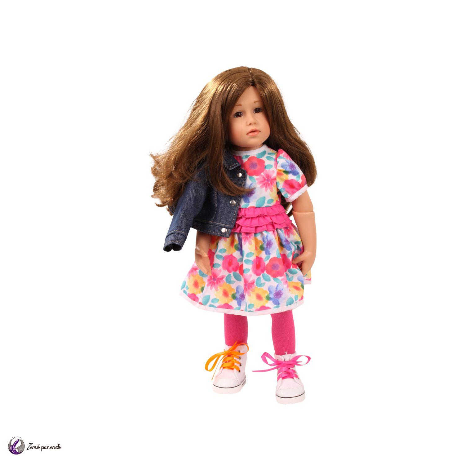 Götz Obleček Set s květovanými šatičkami pro panenky 42-50 cm